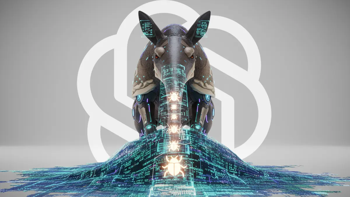 Ein Aardvark saugt KI-Bugs ein